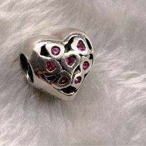 LTD Edition Chamilia Sterling & Swarovski Heart Charm